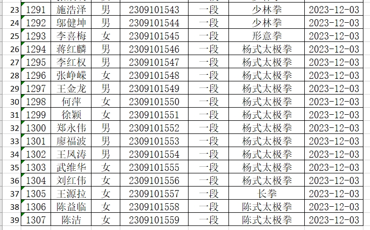 柔武中国武术段位